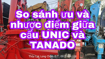 So sánh cẩu unic và tanado có gì ưu và nhược  điểm Thủy Lực Long Chăm Đ.T;0913 484 116