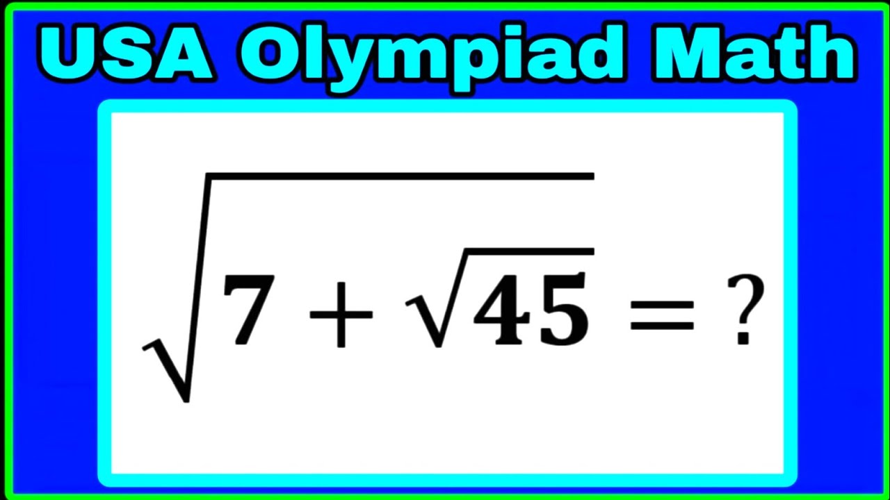 Nested Squares Math USA / Nested Square Root Algebra Problem/ Nice Math/ Can you solve this ...