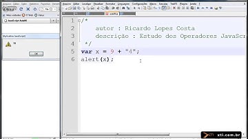 Universidade XTI - Curso Online JavaScript - Aula 08 - Operadores
