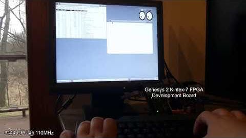 "9444" RISC-V CPU running Linux on Genesys 2 FPGA board