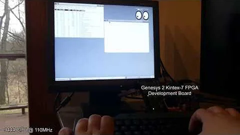 "9444" RISC-V CPU running Linux on Genesys 2 FPGA board