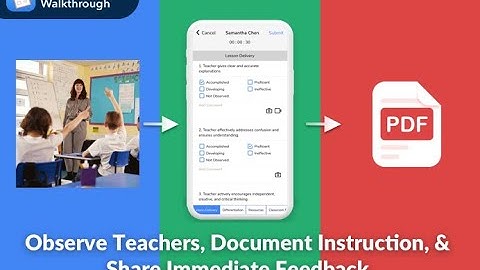 Getting Started with Education Walkthrough - Simple Teacher Observations and Classroom Walkthroughs