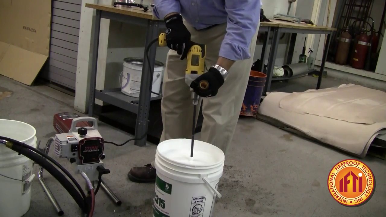 How to Mix DC315 Inumescent fireproof paint Ignition and Thermal