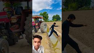 Driver ne tractor ko back gear me chalu karke chod diye #farming #messi #youtube #vlog