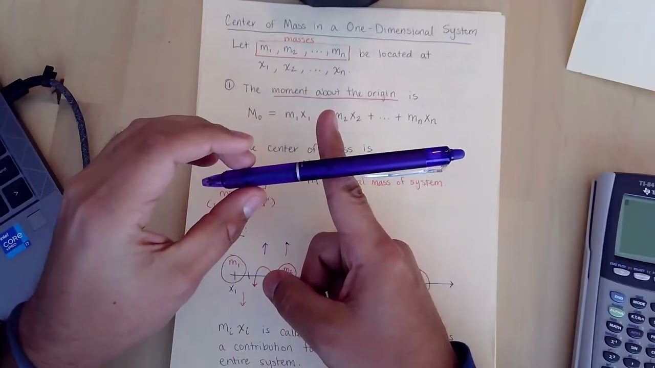 MATH 2414 - Moments and Centers of Mass (7.6) [Part 1]