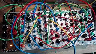 Aleatoric pling plong patch on diy Serge modular synthesizer