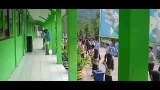 Senam pagi siswa siswi SD NEGERI 1 SIGEBLOG