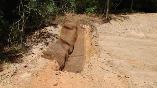 Severely Erroded Pond Dam Saved!