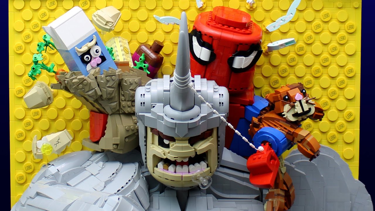 Spider-Man Comic Cover Created in LEGO