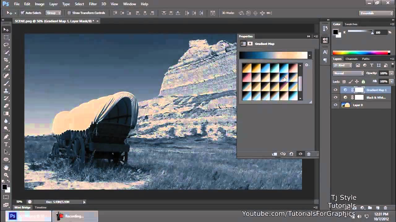 Photoshop Cs6 For Beginners 17 Adjustment Layers - YouTube