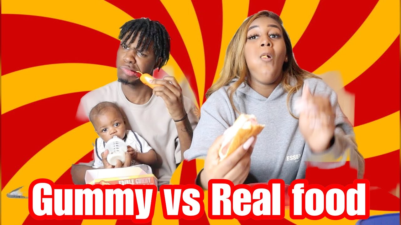 GUMMY FOOD VS REAL FOOD CHALLENGE!!! YouTube