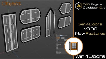 C4D Plugin: win4Doors v3.00 Object - New Features
