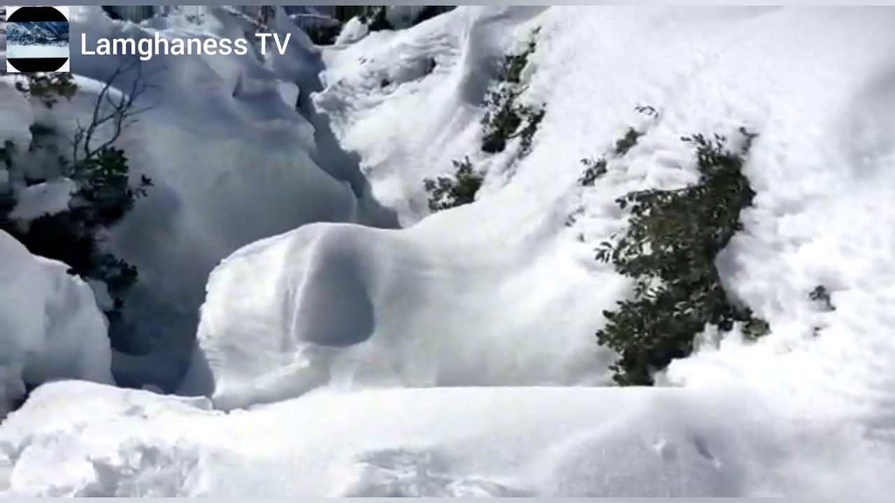 #vidéo_de_neige_vue_panoramique. #جبال_الريف_المغربي_تكتسي_البياض