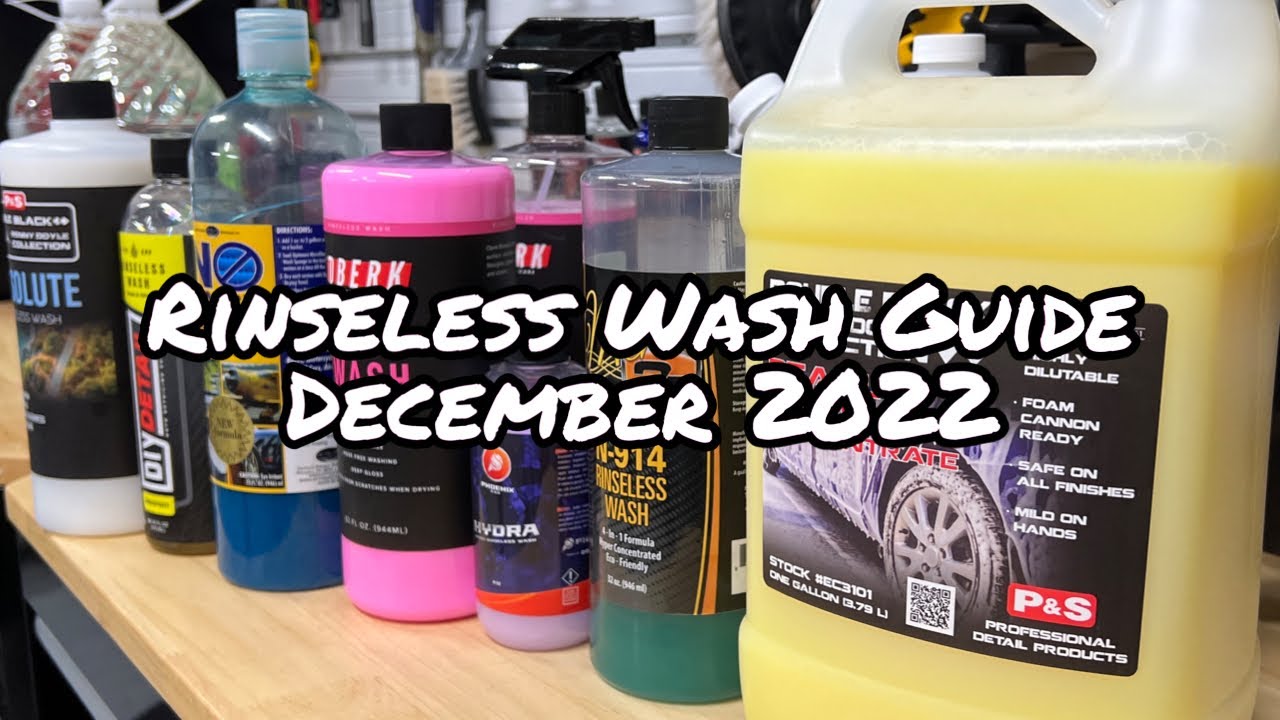 My Rinseless Wash Buying Guide and Honest Rankings! YouTube