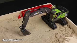 HUINA 1661 1/18 Electric RC Excavator with Light Effects Metal Bucket Water Mist Spray TH26503
