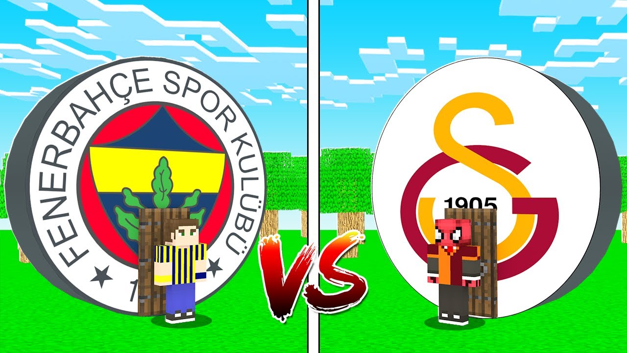 GALATASARAY EV VS FENERBAHÇE EV! 🏡 - Minecraft