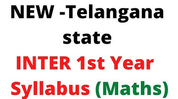 NEW~TS INTER MATHEMATICS 1st YEAR (30% DEDUCTION) SYLLABUS| MATHS 1A & 1B|MEC & MPC SYLLABUS|DETAILS