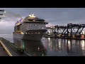 Anthem of the Seas docking at Black Falcon Cruise Terminal