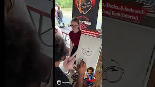Super shy young lady gets caricature drawn by Alani J for the second time πππ Super shy young lady gets caricature drawn by Alani J for the second time πππ