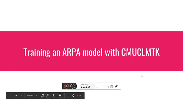 Training ARPA Language Model using CMU Language Modelling Toolkit