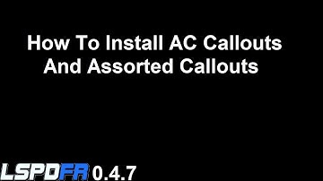 Installing AC Callouts And Assorted Callouts.