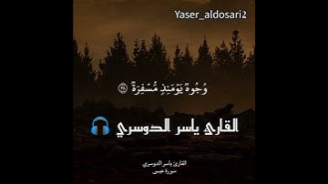 (فإذا جاءت الصاخة).💛🍁🍀 القارئ ياسر الدوسري 🎧💙 #القرآن_الكريم #تلاوة_خاشعة #تلاوة_هادئة #ارح_قلبك
