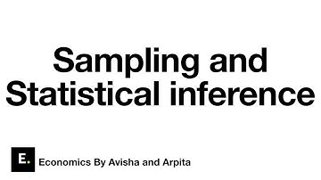 Sampling and Statistical Inference #shorts #sampling #economics #statistics #parameters #statistica