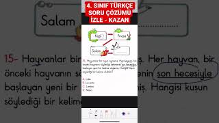 4. sınıf türkçe soruları
