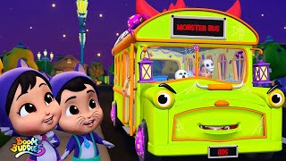 Ruedas en el bus | Rimas de halloween | Boom Buddies Español | Canciones infantiles