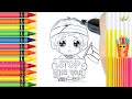 [Drawing-15] Menggambar Mewarnai Tema Free Palestine_Palestinian Boy