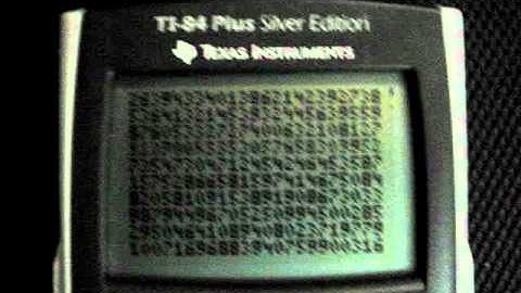 TI 84 Program - Matrix