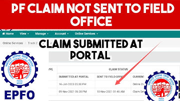 EPF Claim Not Sent To Field Office | PF Claim Submitted At Portal | Information Telugu channel