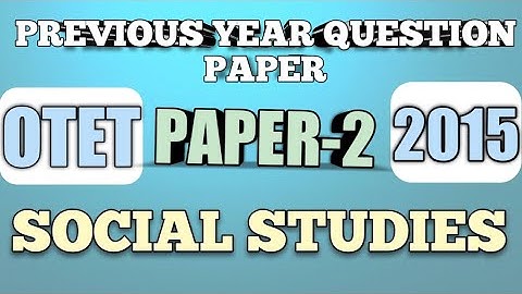 OTET|OTET PAPER-2|OTET 2022|PREVIOUS YEAR OTET PAPER|2015 OTET PAPER-2 SOLVED PAPER