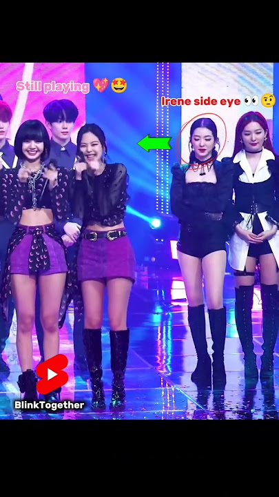 red velvet looks upset to Blackpink