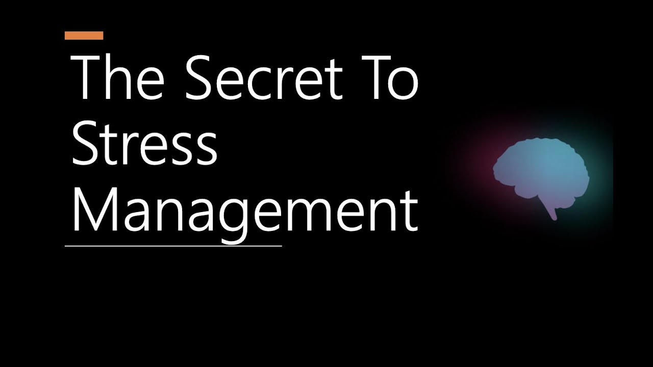 05 28 23 The Secret to Stress Management - YouTube