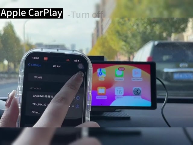 Wireless Apple Carplay Portable Car Speaker, 10.26 "FHD Car Touch Screen Radio, Android Car, 2.5K Car Camera Loop Recording, Backup Camera video thumbnail