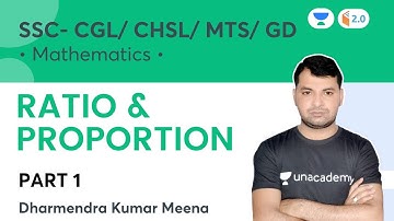 Ratio & Proportion | Part 1 | SSC CGL/GD/CHSL/MTS | wifistudy 2.0 | Dharmendra Kumar Meena