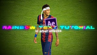 How To Make Rainbow Text In After Effects