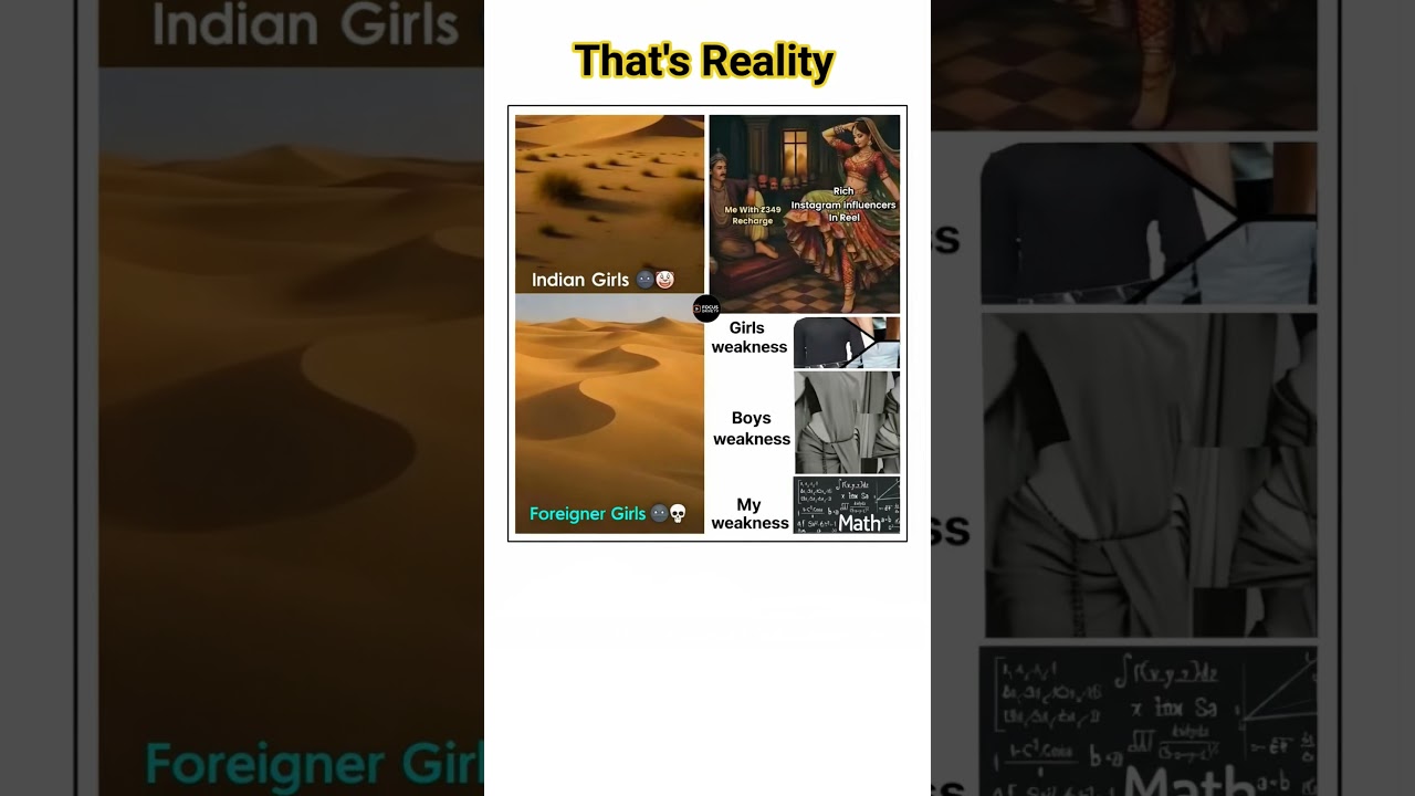 Kuch cheezein sirf reels mein hi rich hoti hain 😅. 