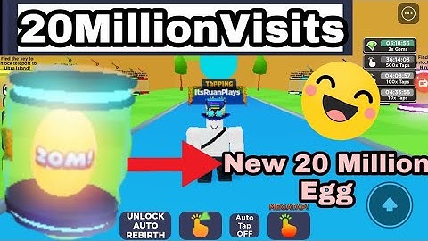 New 20 Million Update And A New Code In Tapping Simulator (Roblox)