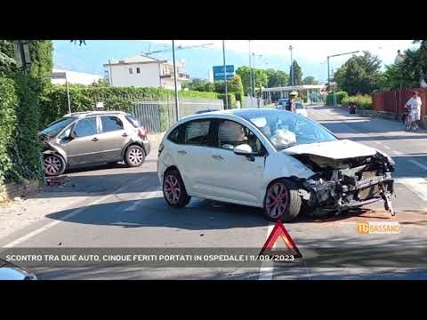 SCONTRO TRA DUE AUTO, CINQUE FERITI PORTATI IN OSPEDALE | 11/09/2023