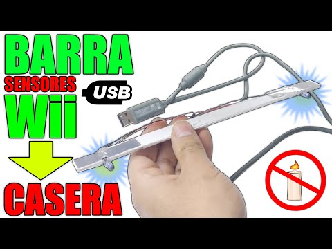 BARRA SENSORES CASERA, USB PARA Nintendo Wii