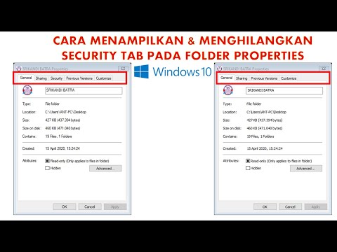 Video: Cara Mengaktifkan Properti Folder