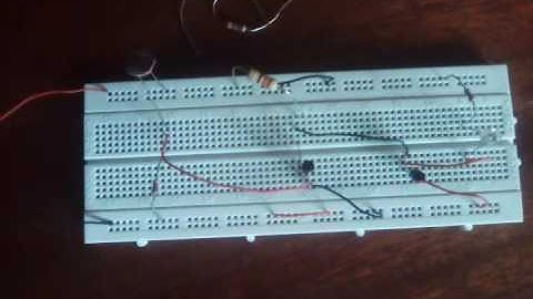 Dark Sensor Using LDR, LED and BC548 NPN Transistors