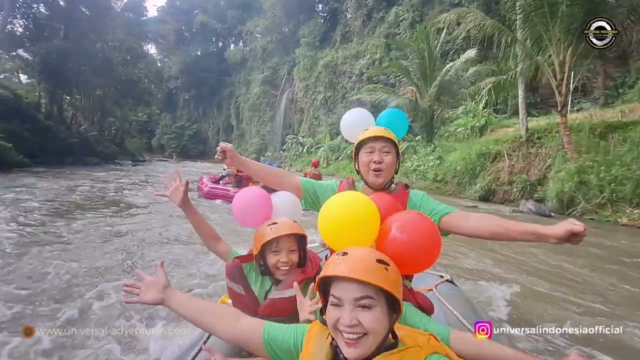 HAPPY FAMILY GATHERING ARUNG JERAM LEMBANG BANDUNG RAFTING