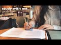 CAFE STUDY WITH ME | real time, coffee shop ambience | by Emilie