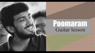 Video thumbnail of "Poomaram  song guitar lesson 1"