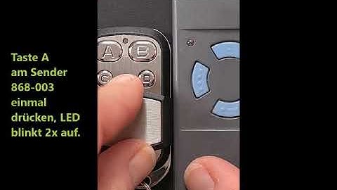Praemoo 868-003: Programmieren des Handsenders