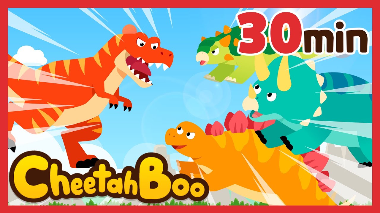 Jangan remehkan kami! Dinosaurus herbivora kuat! 🦕💥| Lagu dino | Lagu Anak | #Cheetahboo