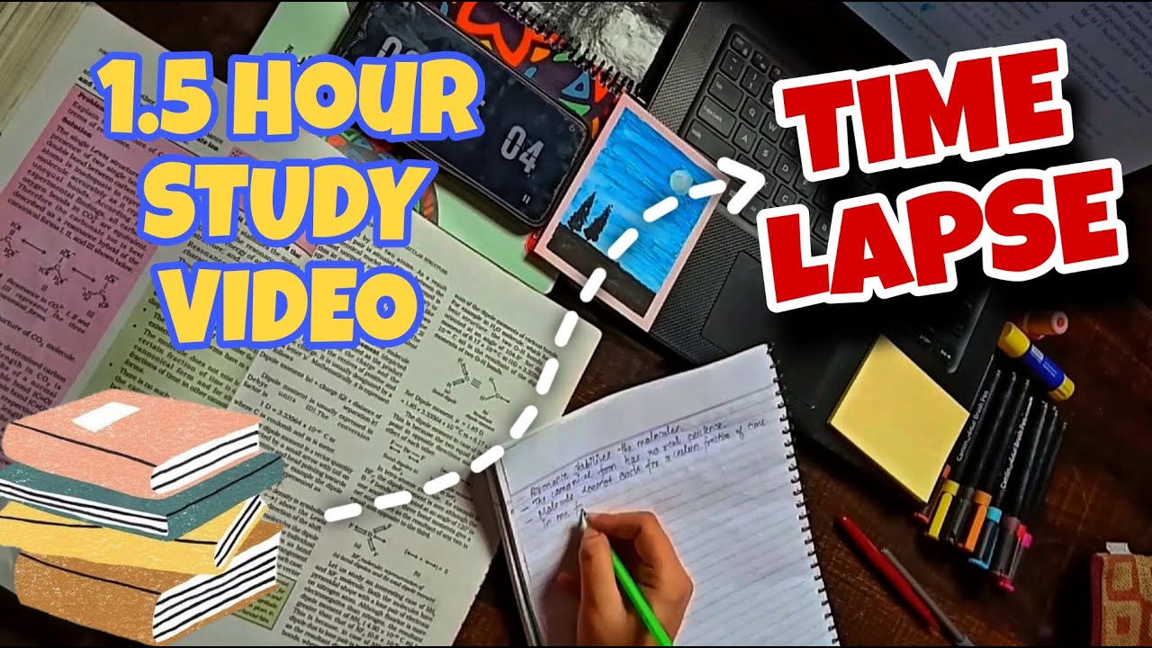 Study Half STUDY TIME LAPSE VIDEO || HALF AN HOUR || STUDY CHEMISTRY WITH ME - YouTube